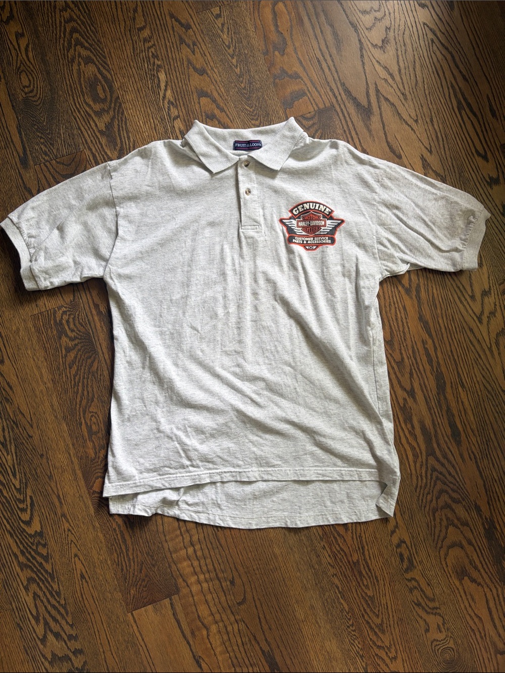 Vintage Harley-Davidson Light Gray Polo